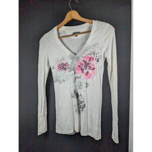 Y2K American Eagle Top Womens Size Medium Floral Cottagecore Fairy Indie Grunge